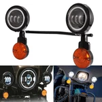 Motorcycle Driving Spot Fog Lights Bar Bracket Turn Signal Set For Harley Honda. Fixed Price $149.99.