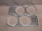 1973 Mercury Cougar XR7 Pair Headlight Bezels Doors, Okay Chrome. Fixed Price $60.00.