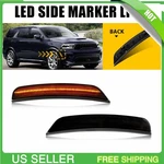 Front Side Marker Light Amber Led Kit For 2015-2023 Dodge Challenger Smoked Lens. Fixed Price $25.64.