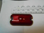 A-7875 Glass Red Truck, Semi, Bus, Trailer, Marker Light Lens Lot Of 2 Pcs Nos. Fixed Price $20.00.