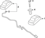 Genuine Ford Roof Lamp Assembly PC3Z15442B. Fixed Price $99.99.