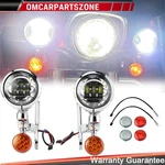 4.5" Turn Signal Led Spot Fog Lights Bracket For Harley Electra Glide Road King. Fixed Price $151.95.