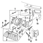 Genuine Ford Side Marker Lamp E6DZ-15A201-C. Fixed Price $125.37.
