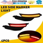 Front+rear Smoked Lens Yellow+red Side Marker Lamp For 16-22 Mazda Miata MX-5. Fixed Price $35.99.