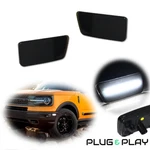 Smoked White Led Front Side Marker Indicator Lights 21-24 Ford Bronco Sport. Fixed Price $24.49.