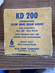 Nos Kd 200 Stop And Rear Light K-d Lamp Co. For 6 12 Volt Car Truck Trailer. Fixed Price $48.00.