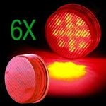 3PAIRS Red 2.5" Round Truck Trailer Light Side Marker Clearance Lamp 13 Led 12V. Fixed Price $20.31.