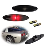 Smoked Red Led Front Side Marker Lights For Chevrolet Corvette C5 1997-2004 Z06. Fixed Price $14.99.