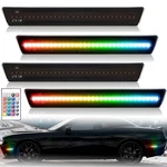 4X Dynamic Rgb Led Side Marker Lights For 2015-2023 Dodge Challenger Front+rear. Fixed Price $62.99.