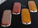 Mercedes Ben, Bmw 1960'S/70'S Front & Rear Side Markers. Sae P1A 69. Used Set.. Fixed Price $75.00.