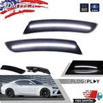 2X Led Side Marker Lights Smoke White For 2016-2023 Chevy Camaro Lt Ls ZL1 Rs. Fixed Price $19.99.