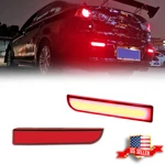 For Mitsubishi Lancer Evo Rear Bumper Reflector Red Brake Led W/turn Signal Kit. Fixed Price $24.99.