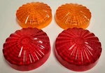 Dietz #77-558 (2)RED & (2)AMBER Marker Light Lens Replacement Nos Vtg Vintage. Fixed Price $30.00.