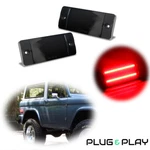 Plug & Play Smoked Lens Red Led Rear Side Marker Lights 1970-77 Ford Bronco. Fixed Price $29.99.