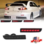 Smoked Rear Bumper Reflector Led Tail Signal For Mitsubishi Lancer Evo Outlander. Fixed Price $24.99.