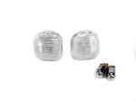 Depo Clear Fender Side Marker Lights + Chrome Bulbs For 1996-1998 Audi A4 B5. Fixed Price $17.95.