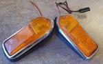 1979-1987 Jaguar XJ6 Rear Side Marker Light Assembly's W/amber Rh & Lh Lenses. Fixed Price $48.00.