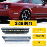 2X Rear Bumper Reflector Side Marker White Led Light 2005-09 Ford Mustang Lr. Fixed Price $9.99.
