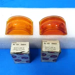 Pair Nos Vintage Do-ray 416 Amber Glass Lenses For Clearance Marker Lights. Fixed Price $20.00.