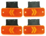 4X Led Side Marker Arrow Lights Truck For Iveco Scania Daf Man Volvo W/ Brackets. Fixed Price $22.52.