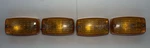(4X)VINTAGE Peterson Pm Amber Lens Cover+light Complete SAE-IPRST-79-DOT, 306-25. Fixed Price $48.00.