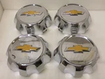 Chevy Silverado 2500 / 3500 Srw 20-26 Chrome With Gold Emblem Center Caps Set 4. Fixed Price $165.00.