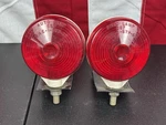 Vintage Auto Lamp 567 Sae 1-STP-67 Red Tail Light Lens White Back X2, Untested. Fixed Price $29.99.