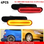 Auxito Led Rear Bumper Side Marker Lights For Honda 02-05 Civic EP3 3DR R/y. Fixed Price $24.69.