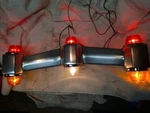 Life Lite Wing Taillight Yankee 975 SAE-63, 6-LIGHT, Polished, 21", Car, Rat Rod. Fixed Price $549.99.