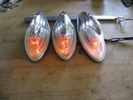 3 Vintage Electroline Cab Clearance Marker Lights. Fixed Price $240.00.