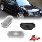 2X Clear Lens Front Side Marker Signal Lights For Vw MK4 Jetta Gti R32 Beetle. Fixed Price $9.99.