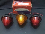 (3)VINTAGE Bullet Clearance Lights,park,signal,marker Pathfinder Chicago Usa Nos. Fixed Price $49.00.