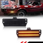2X Smoke Lens Amber Led Front Side Marker Lights 1971 1972 1973 Ford Mustang. Fixed Price $35.99.