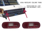 Nos Mercury Colony Park Commuter 1964 Station Wagon Tail Light Lens C4MY-13450-A. Fixed Price $110.00.