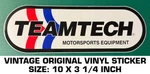 Teamtech Motorsports Equipment - Vintage Original Vinyl Decal Sticker Racing. Fixed Price $8.69.