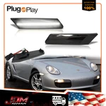 For 05-12 Porsche 911 997 987 Cayman Boxster Smoked White Led Side Marker Lights. Fixed Price $24.99.
