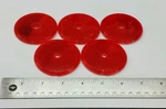 ( Lot Of 5 ) 4009 Red Grotelite Clearance Reflex Reflector Lens. Fixed Price $10.95.