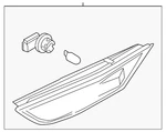 Genuine Nissan Marker Lamp Assembly 26185-JF30A. Fixed Price $96.79.