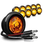 10PC 3/4" Round Amber Led Signal Trailer Clearance Side Marker Light - Dot P2PC. Fixed Price $29.99.