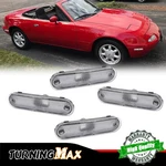 For 1990-2005 Mazda Miata MX-5 Clear Front & Rear Side Marker Lights Lamps 4PCS. Fixed Price $24.99.