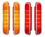 (SET/4) 1973-1980 Chevy Gmc Truck Led Side Markers Fender Lights Amber & Red. Fixed Price $124.99.