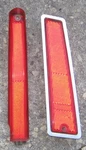 1974 Cadillac Eldorado Lh Rear Bumper End Marker Light & Chipped Reflector. Fixed Price $85.00.
