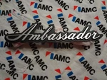 Nos Amc American Motors Ambassador Script Emblem. Fixed Price $19.99.