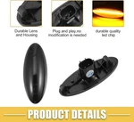 For Toyota Yaris Hatchback XP90 Black Lens Amber Led Signal Side Marker Lights. Fixed Price $16.41.