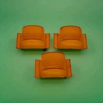 Ser Do Amber 101 Lens Sae P 65 Side Marker Signal Light Cover Lot Of 3. Fixed Price $17.99.