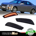 Smoked Lens Amber Led Side Marker Lights Turn Signal Lamp For 03-07 Cadillac Cts. Fixed Price $26.99.