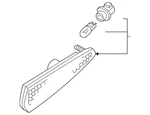 Genuine Nissan Marker Lamp Assembly 26199-2Y900. Fixed Price $52.99.