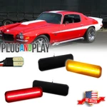 Smoked Front Amber+rear Red Led Side Marker Light For 1970-1977 Chevrolet Camaro. Fixed Price $79.99.
