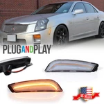Clear Lens Front Bumper Amber Led Side Marker Light For 03-07 Cadillac Cts V. Fixed Price $25.99.