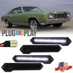 Smoke White Led Front & Rear Side Marker Lights For 70-72 Chevrolet Monte Carlo. Fixed Price $139.99.